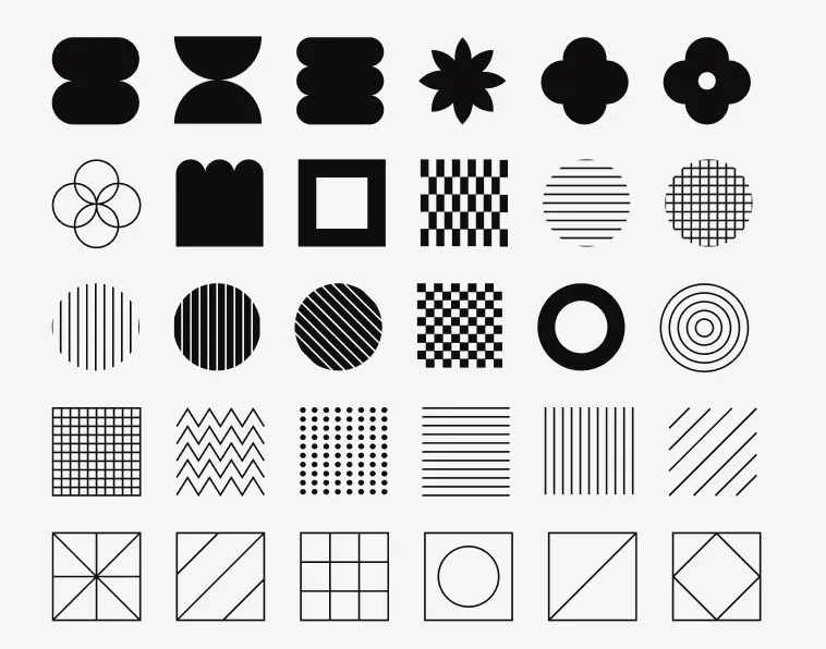 30 Free Geometric Shapes