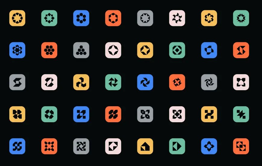 40 Vector Abstract Geometric Shapes