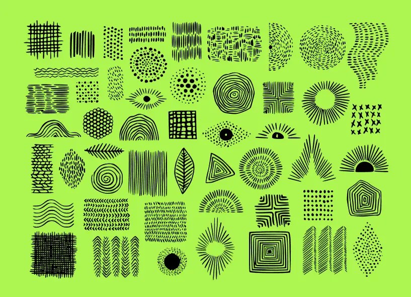 Geometric art shapes