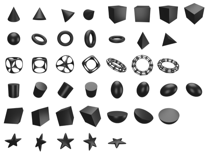 Freely 3D Shapes