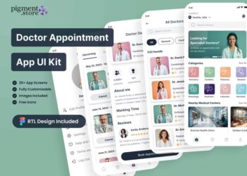 Free UI Kit for Doctor Appointment Mobile App