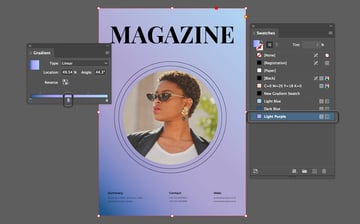 indesign add color to gradient
