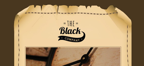 Free PSD Vintage Email Template
