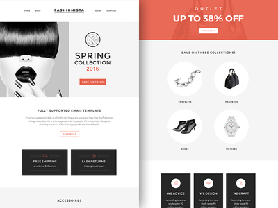 Fashionista (Responsive Email Newsletter)