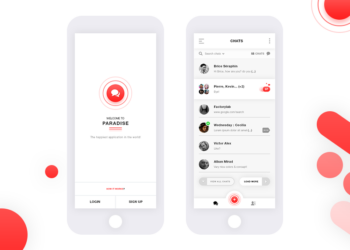 Chats Mobile App Template for Photoshop