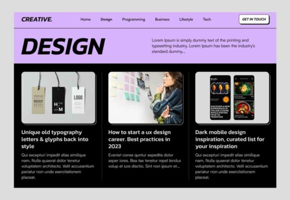 Eine Vorschau des Designs