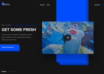 Sierra - Free Portfolio Template for Adobe XD