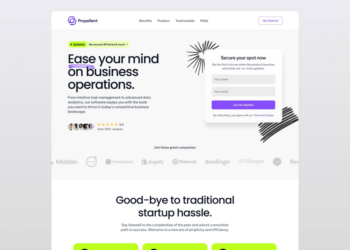 Free One-Page Framer Template Propellent