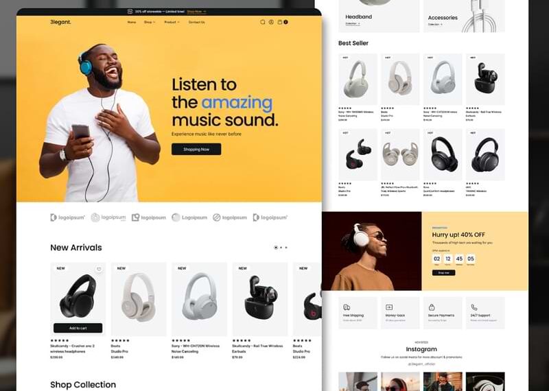 3legant: Free E-Commerce UI Template