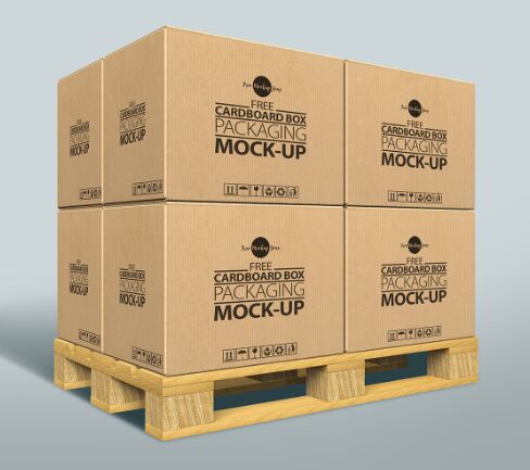 Free Cardboard Box Packaging Mock-up PSD