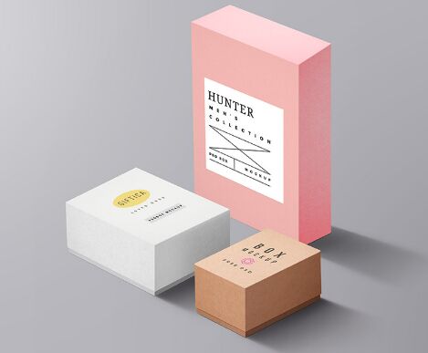 Packaging Boxes Mockup PSD