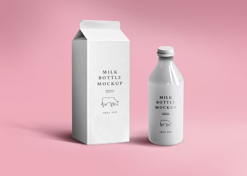 Milk Packaging Mockup