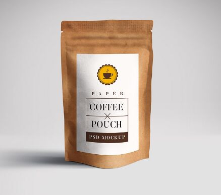 Paper Pouch Packaging Mockup PSD