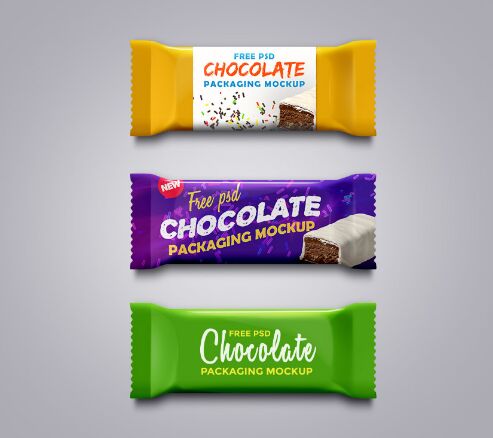 Chocolate Packaging Mockup PSD