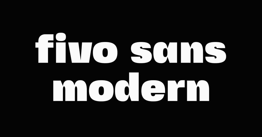 Fivo Sans Modern Display Font Family Free Font Creatives Designers