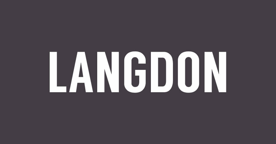 Sans Serif Kostenlose Schriftarten für Designer Kreative Langdon Sans Serif