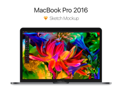 Macbook Pro 2016 – Free Sketch Mockup