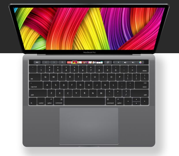 Free PSD & AI mockup MacBook Pro 2016