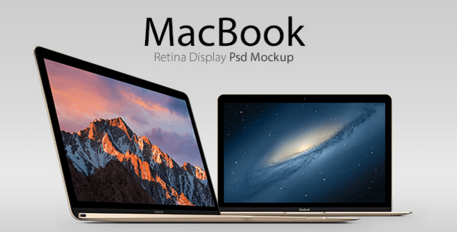 MacBook Retina Display Psd Mockup