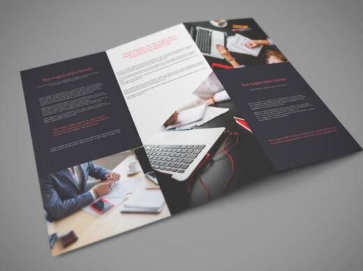 Tri Fold PSD Mockup