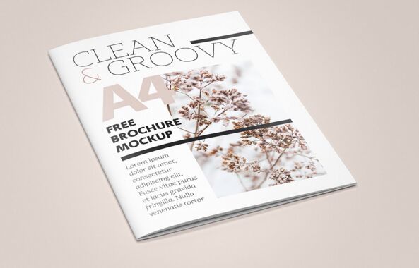 Free A4 Brochure / Catalog Mockup