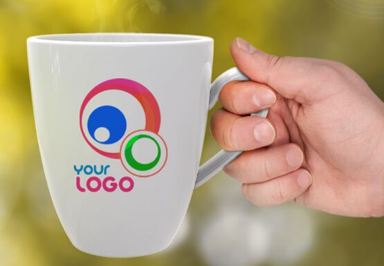 Free Coffee Mug Perspective Mock-up