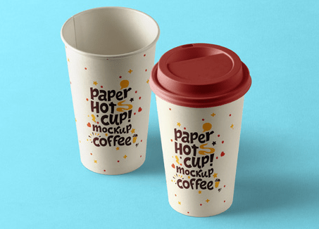 Psd Paper Hot Cup Template Vol9