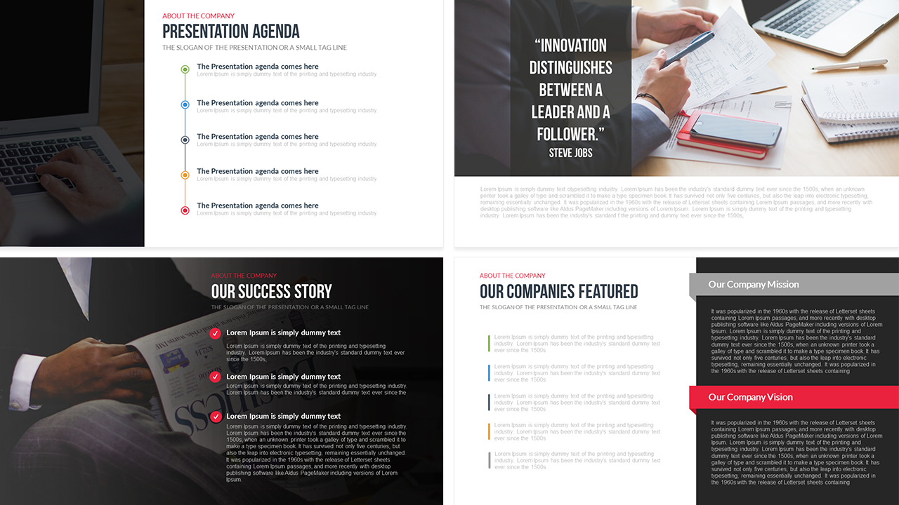 Free Company Profile Powerpoint Template