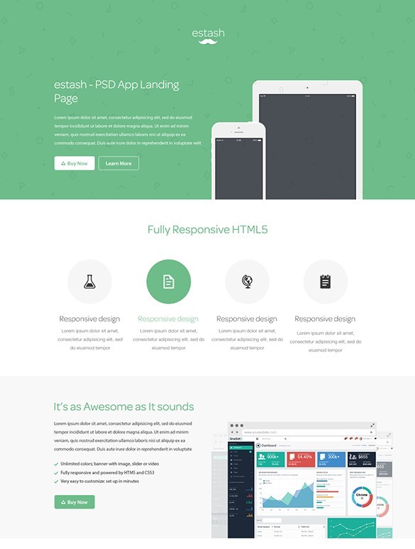 estash – App Landing Page