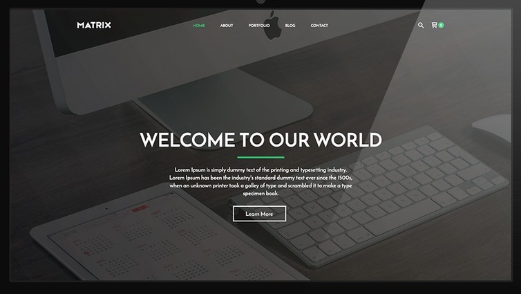 Matrix Landing Page