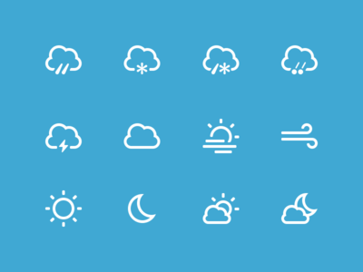 Weather Icons PSD