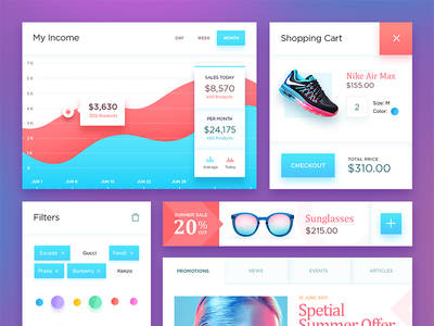 Free PSD: Ecommerce UI Kit