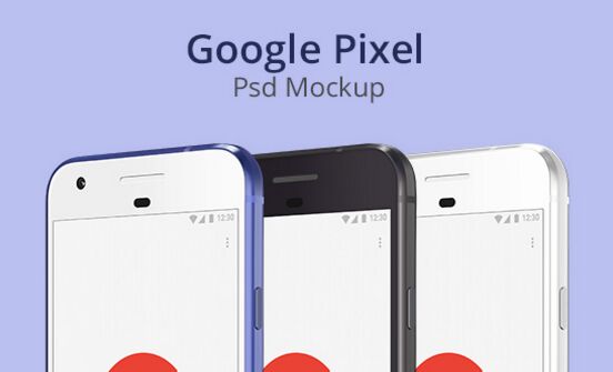 Google Pixel Psd Mockup
