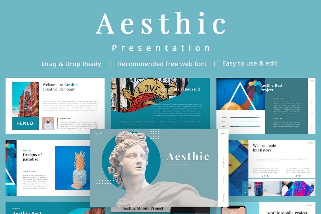 Hendrix – Free Dark Professional PowerPoint Template