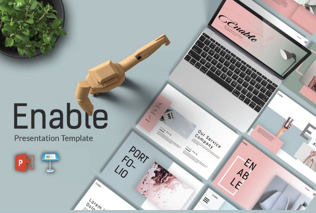 Enable – Free Modern PowerPoint Template