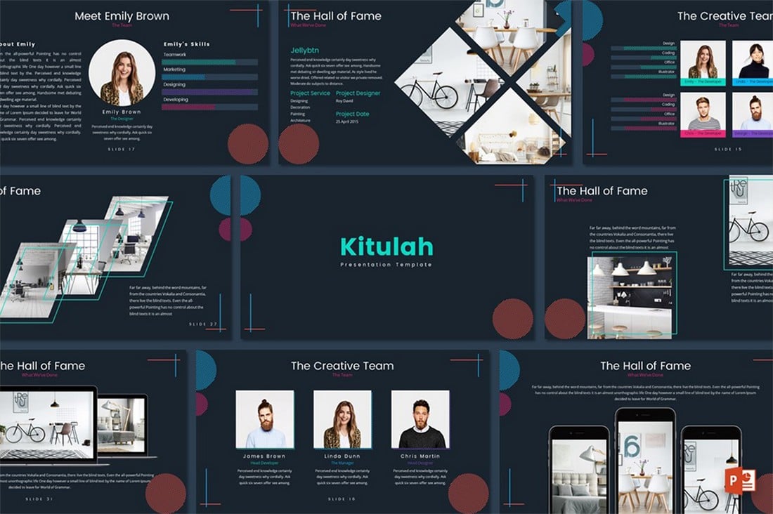 Kitulah – Free Dark Professional PowerPoint Template
