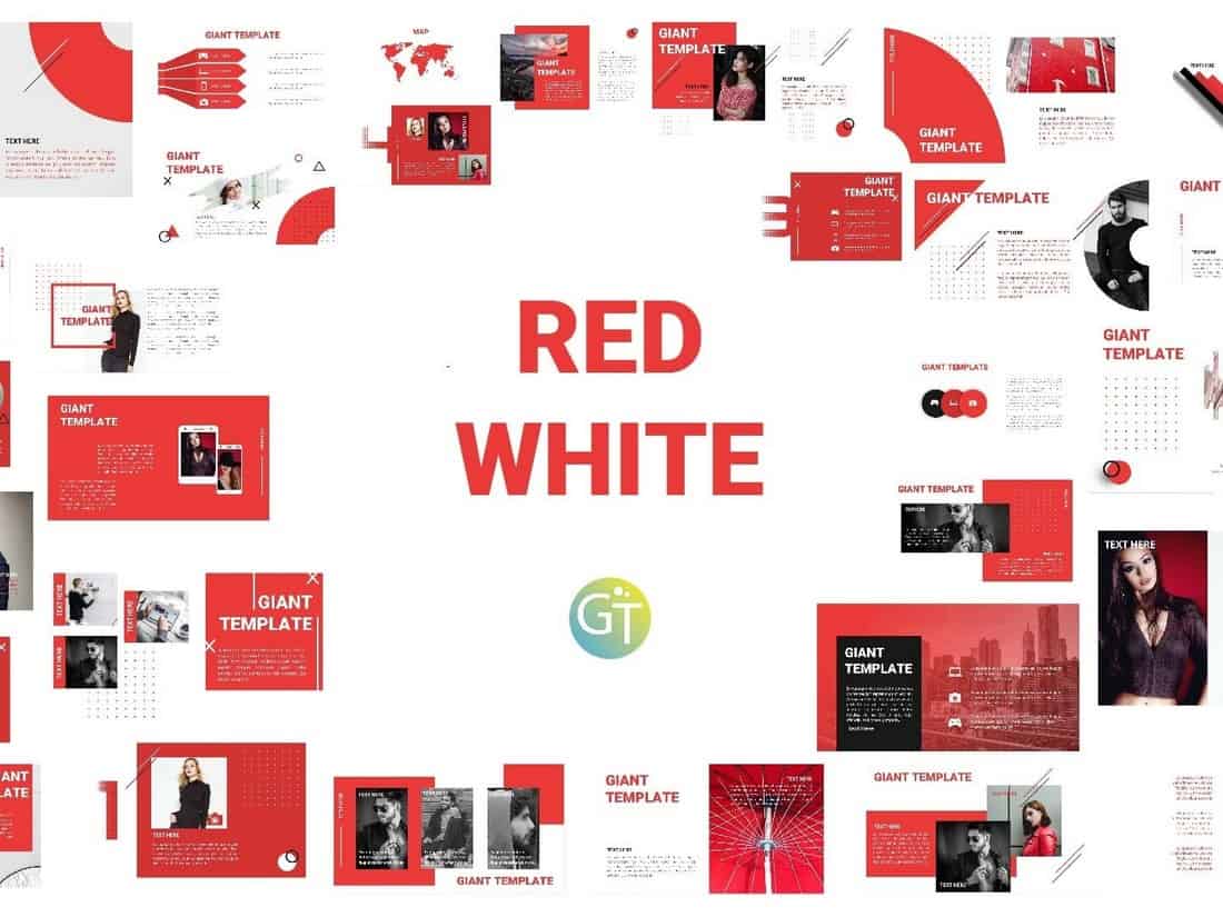 Red White – Free PowerPoint Template