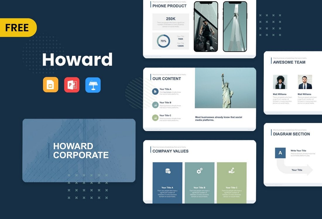 Howard – Free Business PowerPoint Template