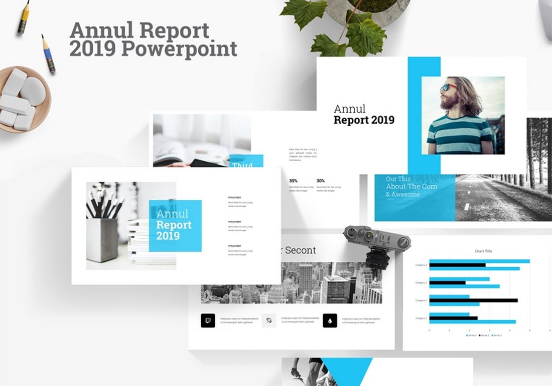 Annul Report – Free Business PowerPoint Template