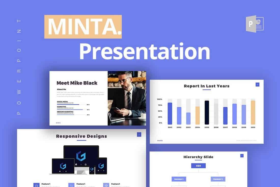 Minta – Business Free PowerPoint Template