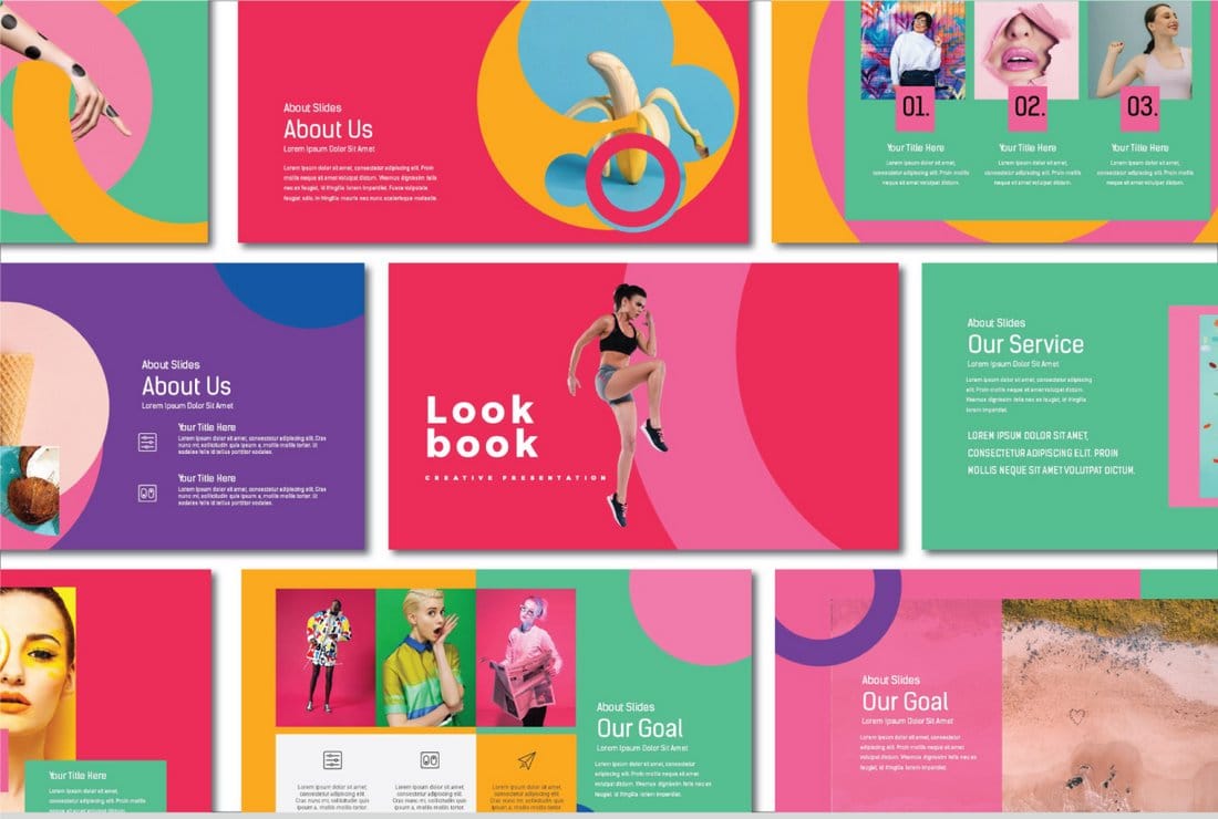 Lookbook – Free Pastel PowerPoint Template