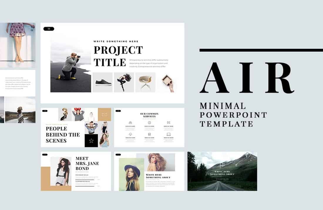 Air – Clean Free PowerPoint Template