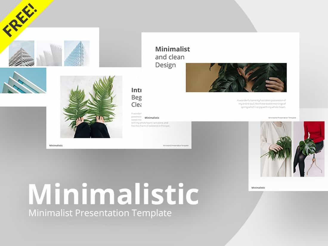 Minimalistic – Free Clean PowerPoint Template