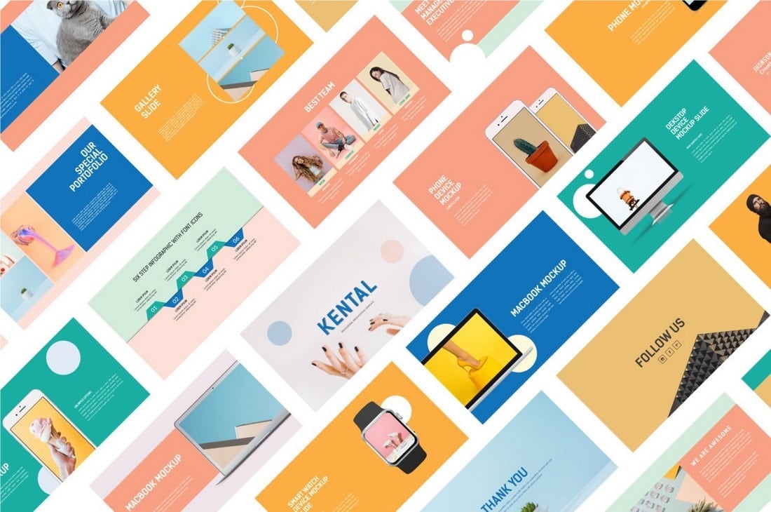 Kental – Free Minimal PowerPoint Template