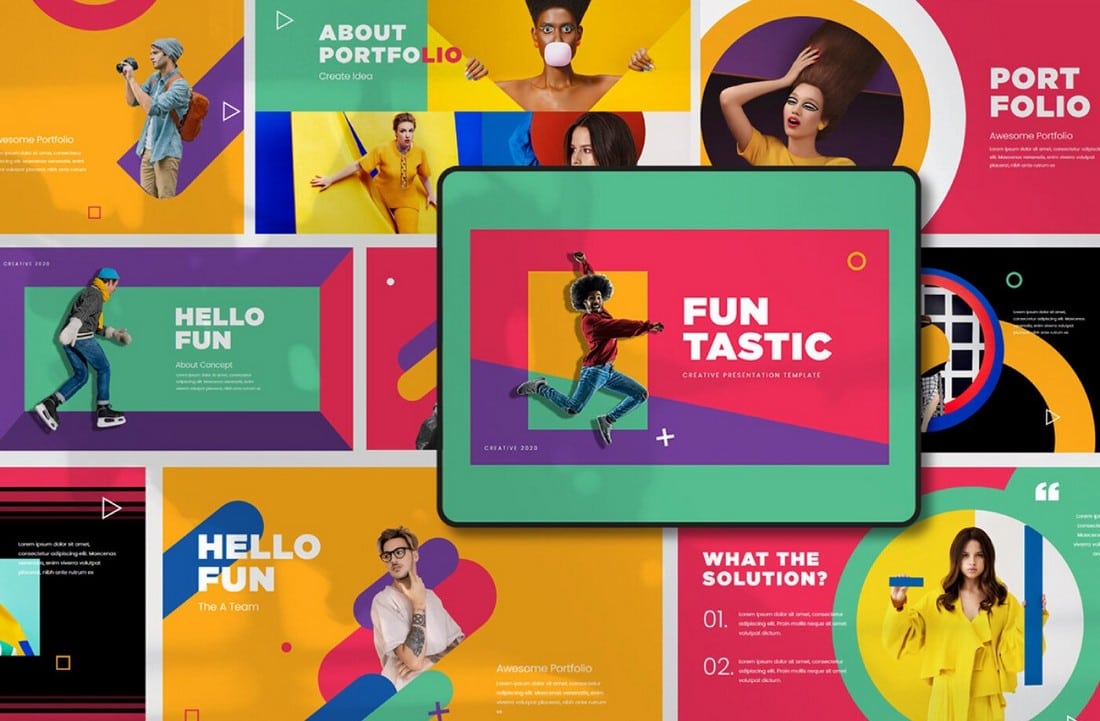 FUN Tastic – Free Creative PowerPoint Template