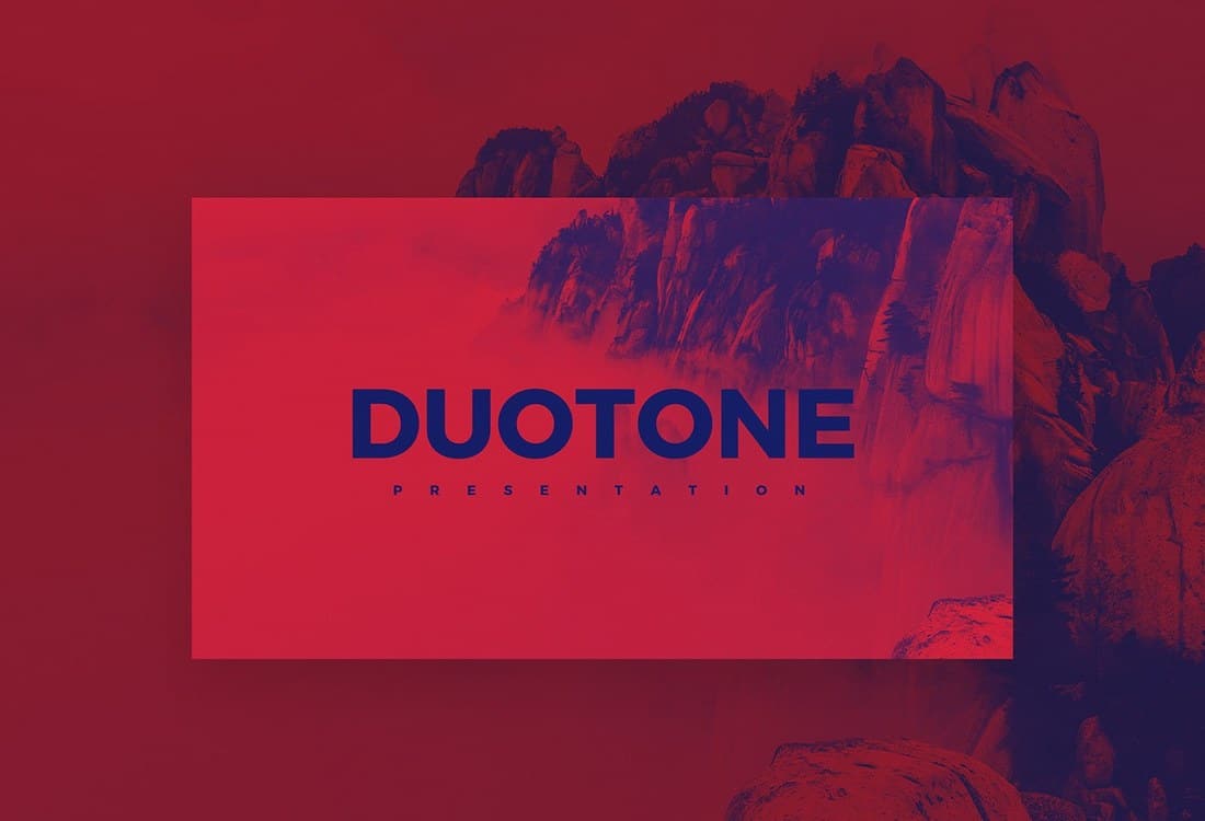 Duotone – Modern Free PowerPoint Template