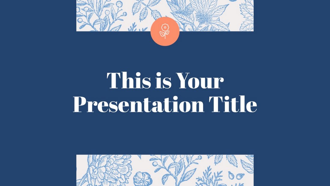 Free Stylish Botanical PowerPoint Template