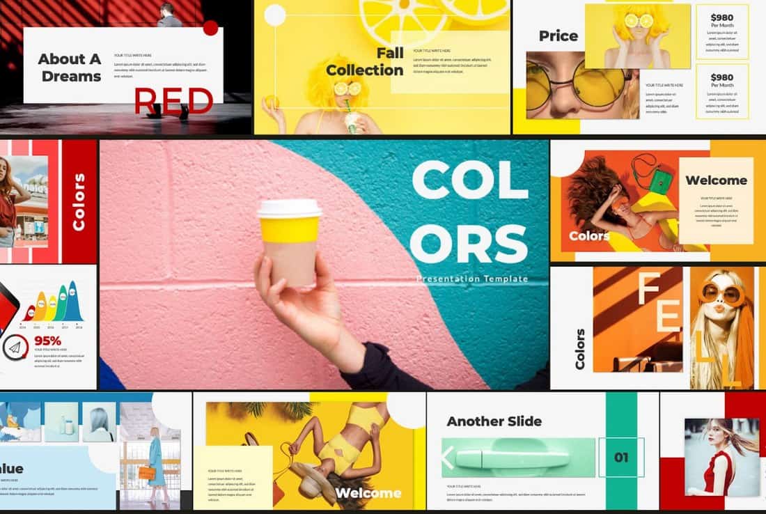 Colors – Stylish Free PowerPoint Template