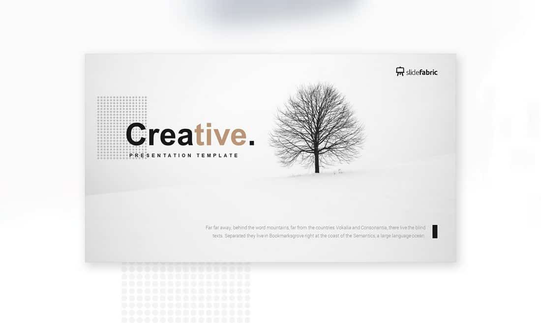 Creative – Free Minimal PowerPoint Template