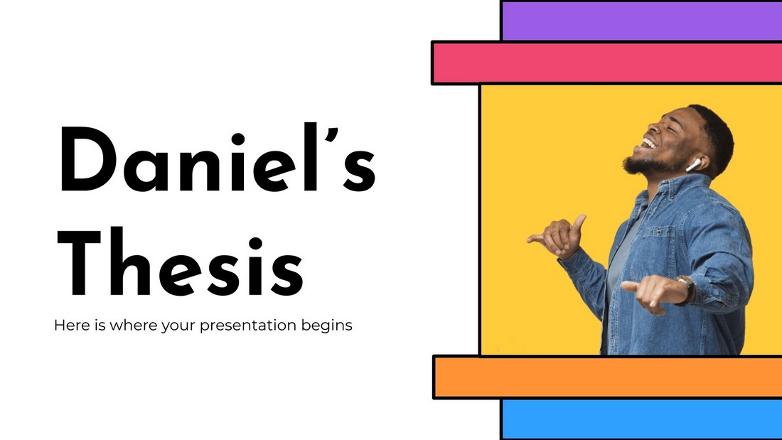 Daniel’s Thesis – Free Education PowerPoint Template